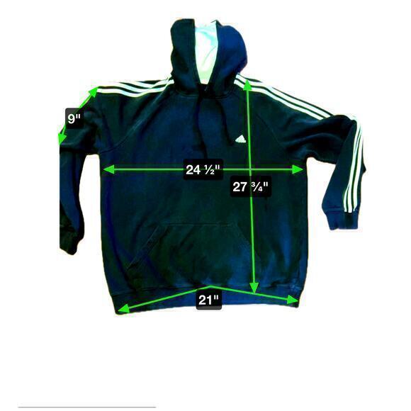 Black Adidas Hoodfie full zip size 2xl‎ - Picture 5 of 5